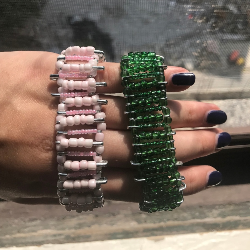 Handmade Safety Pin Bracelets